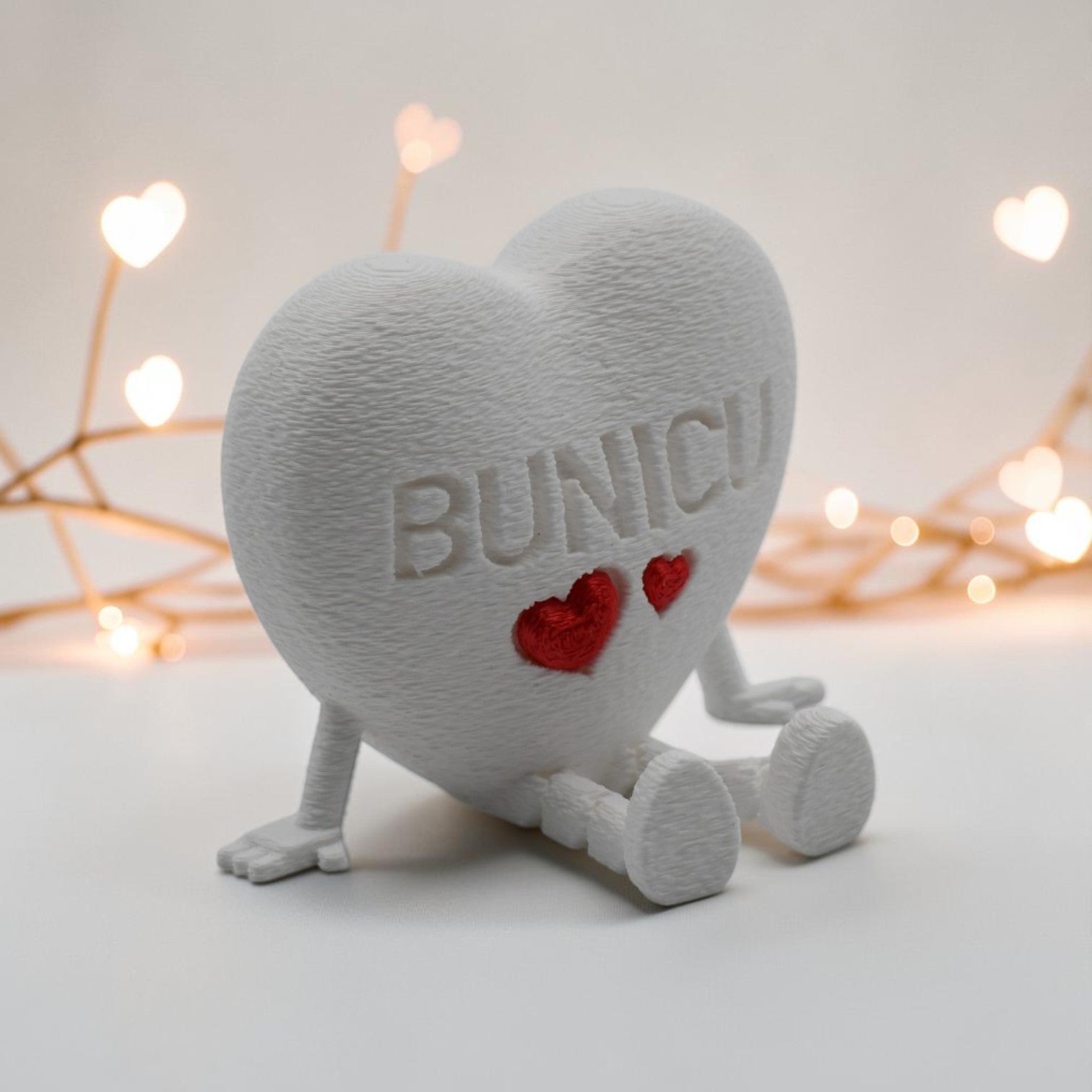 Figurină articulată de raft „Inimioară Mama” – Printată 3D