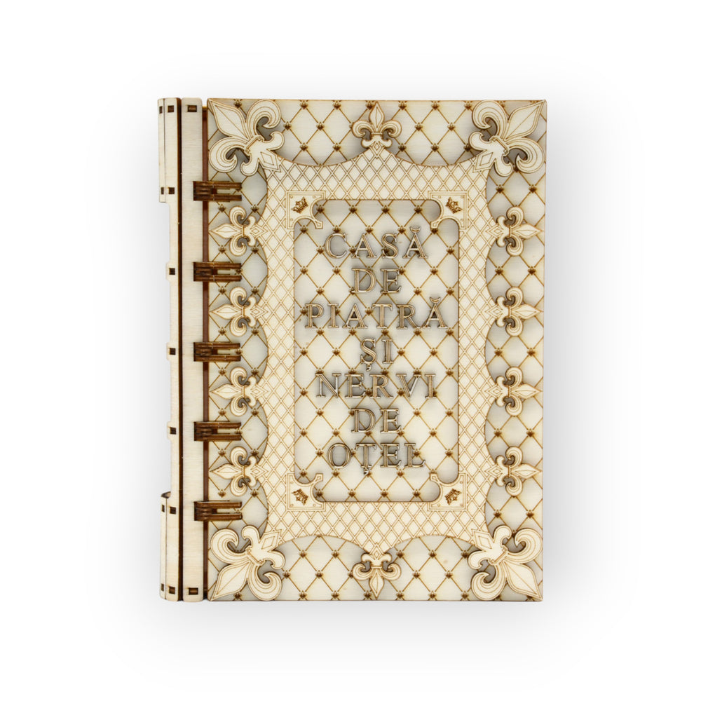 cutie cadou Casa de Piatră și NERVI de Oțel – gravată cu umor și stil