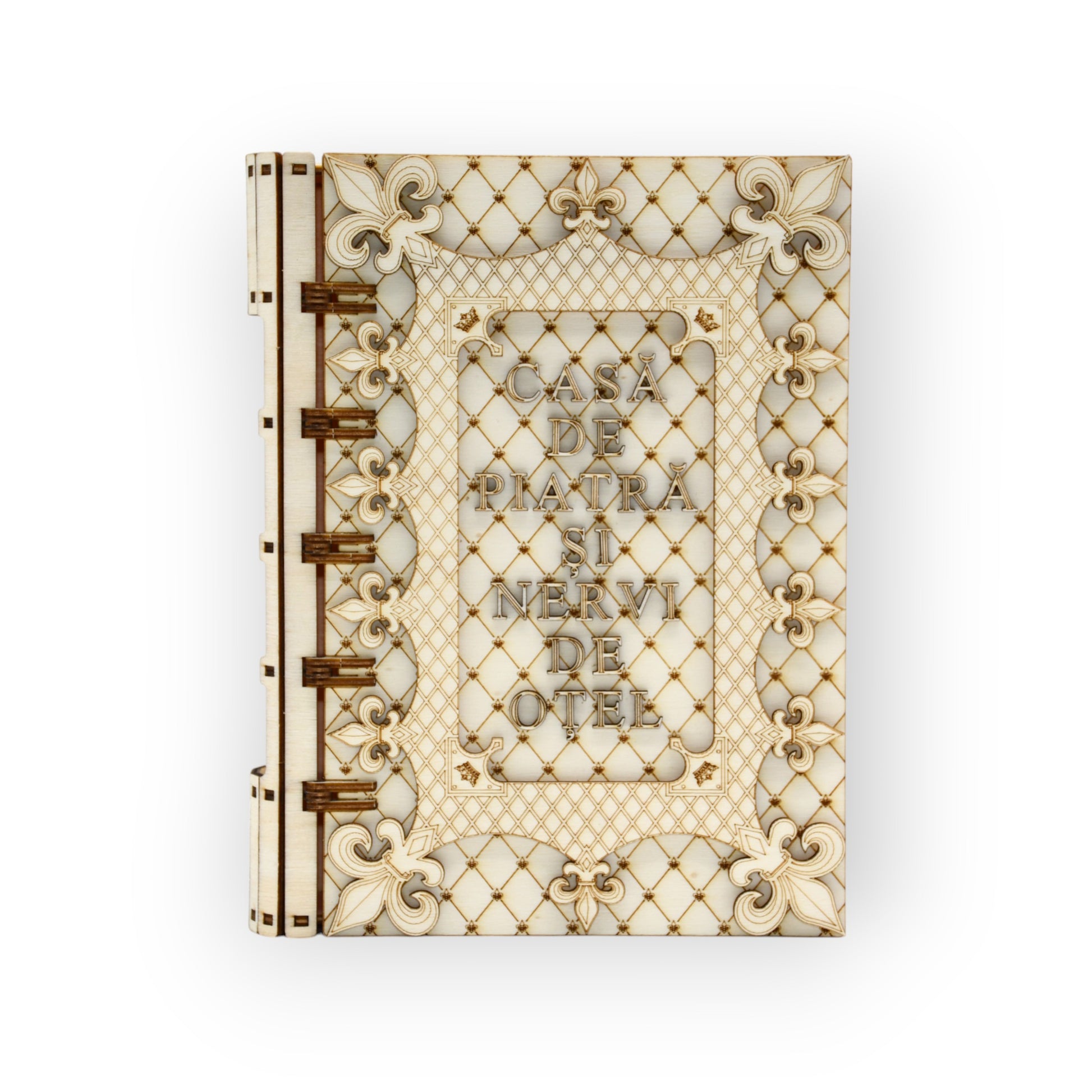 cutie cadou Casa de Piatră și NERVI de Oțel – gravată cu umor și stil