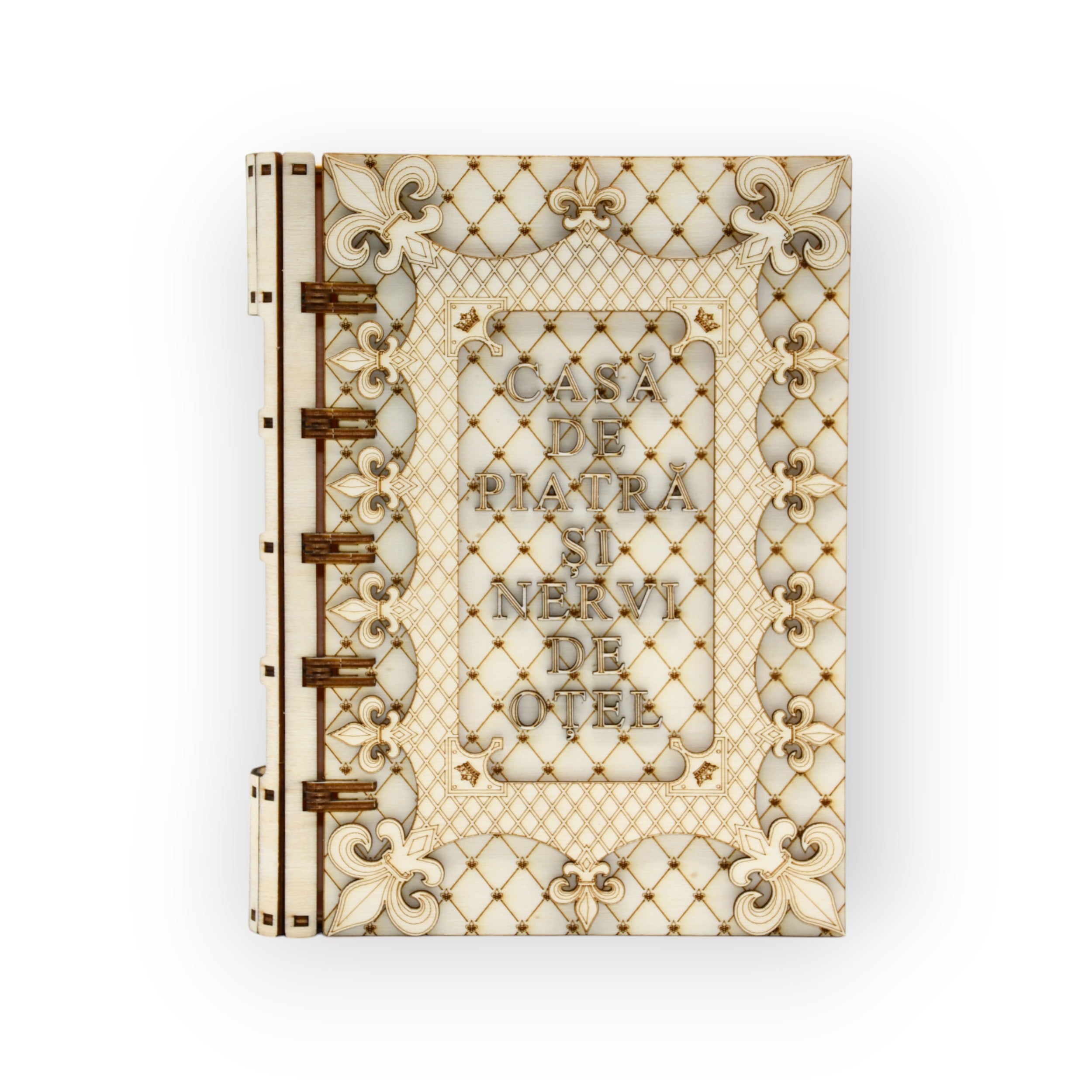 cutie cadou Casa de Piatră și NERVI de Oțel – gravată cu umor și stil