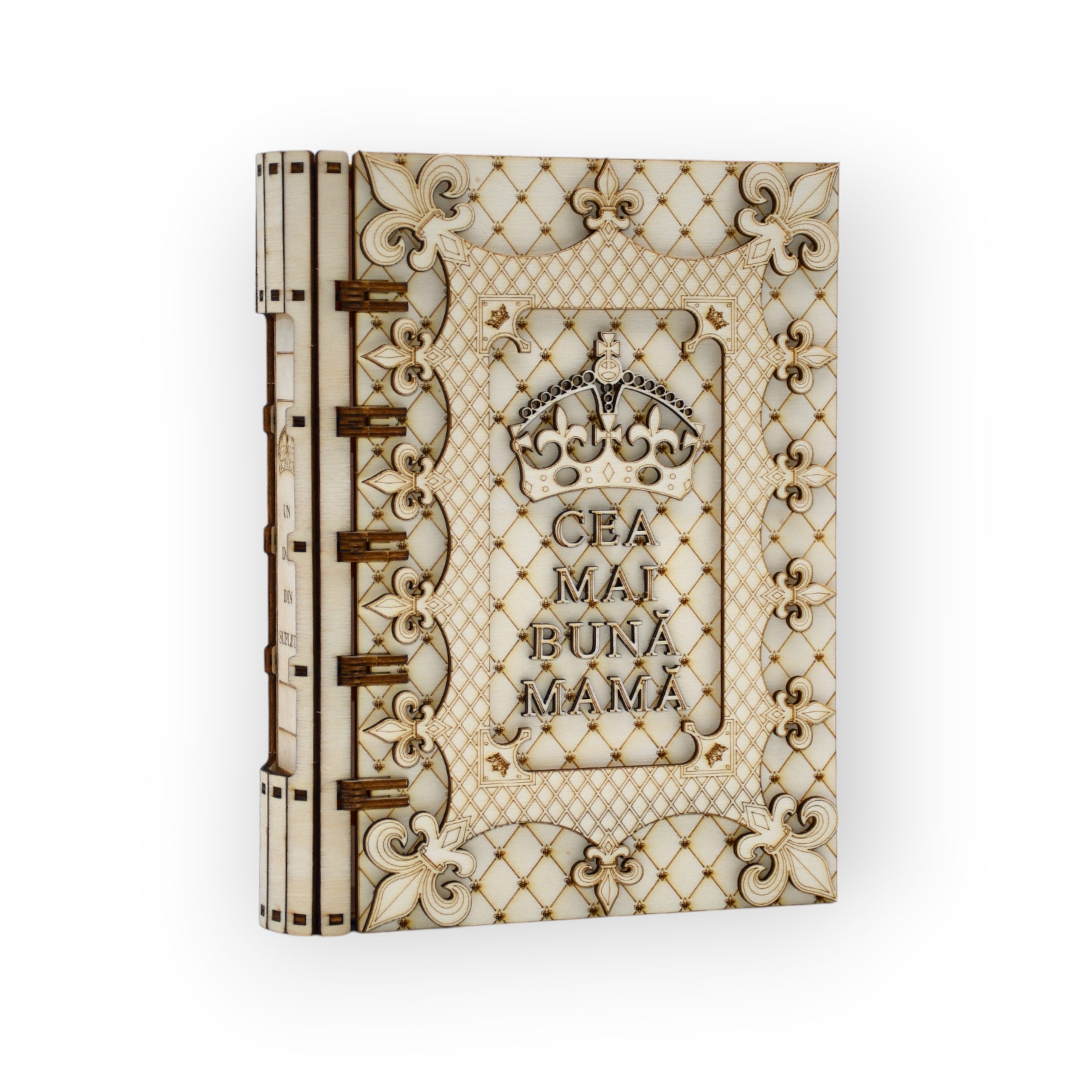 cutie carte „Cea mai bună Mamă” – unghi lateral stânga