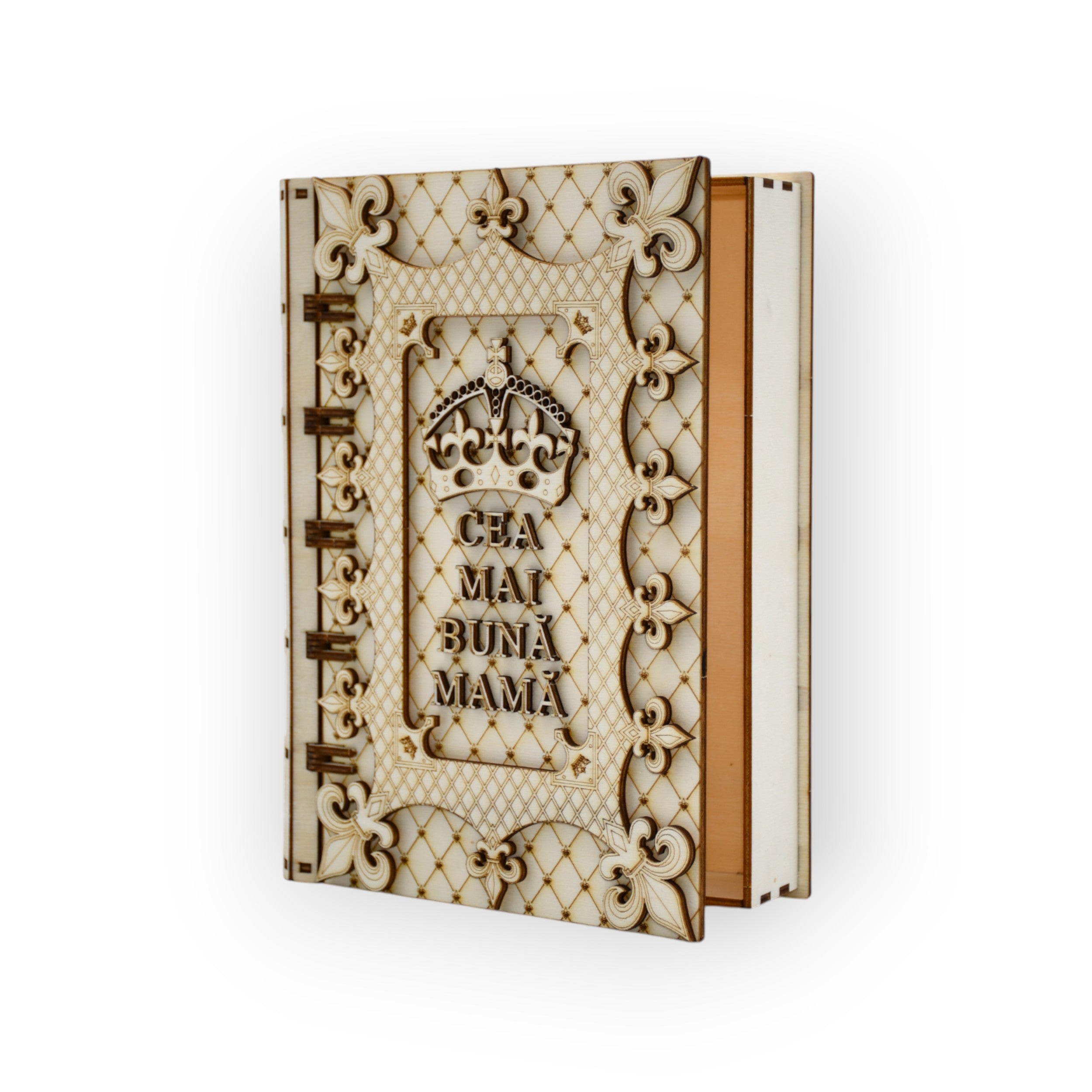 cutie de cadou vintage „Un dar din suflet” – vedere laterală
