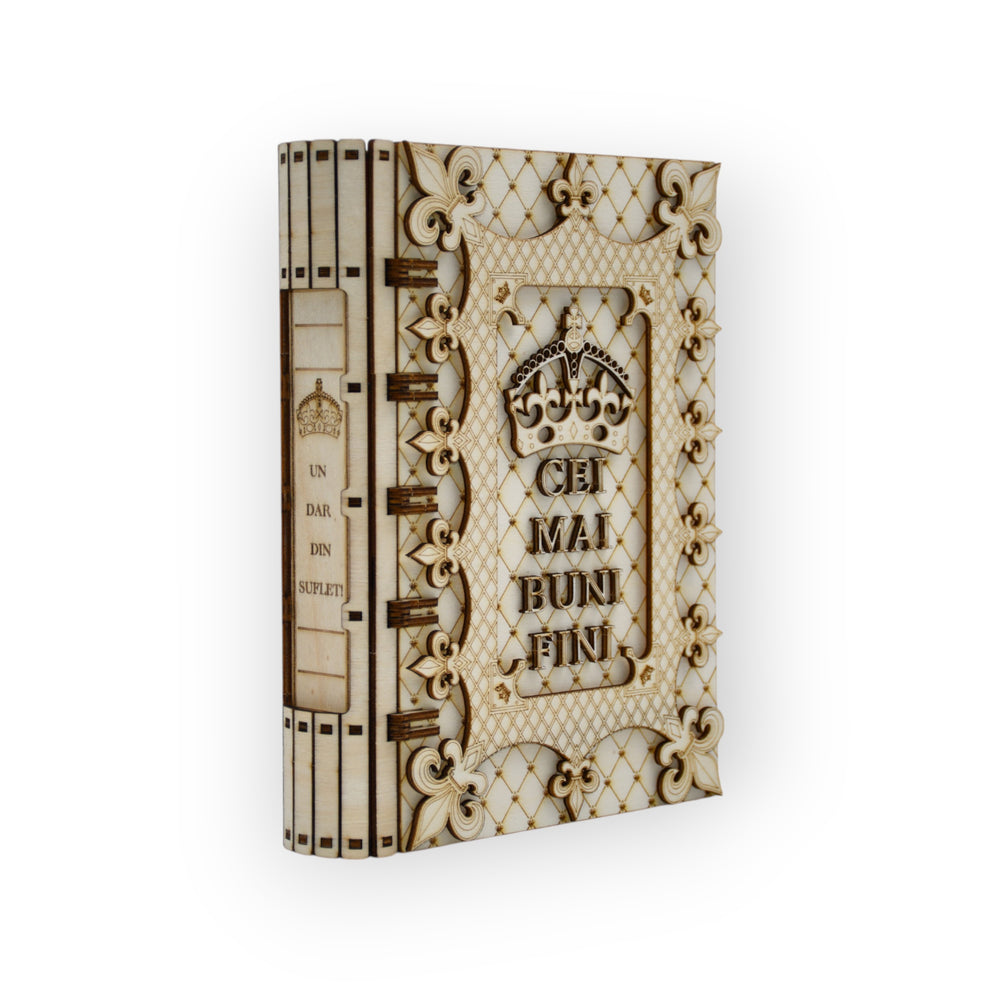 cutie carte cu text „un dar din suflet” – profil lateral