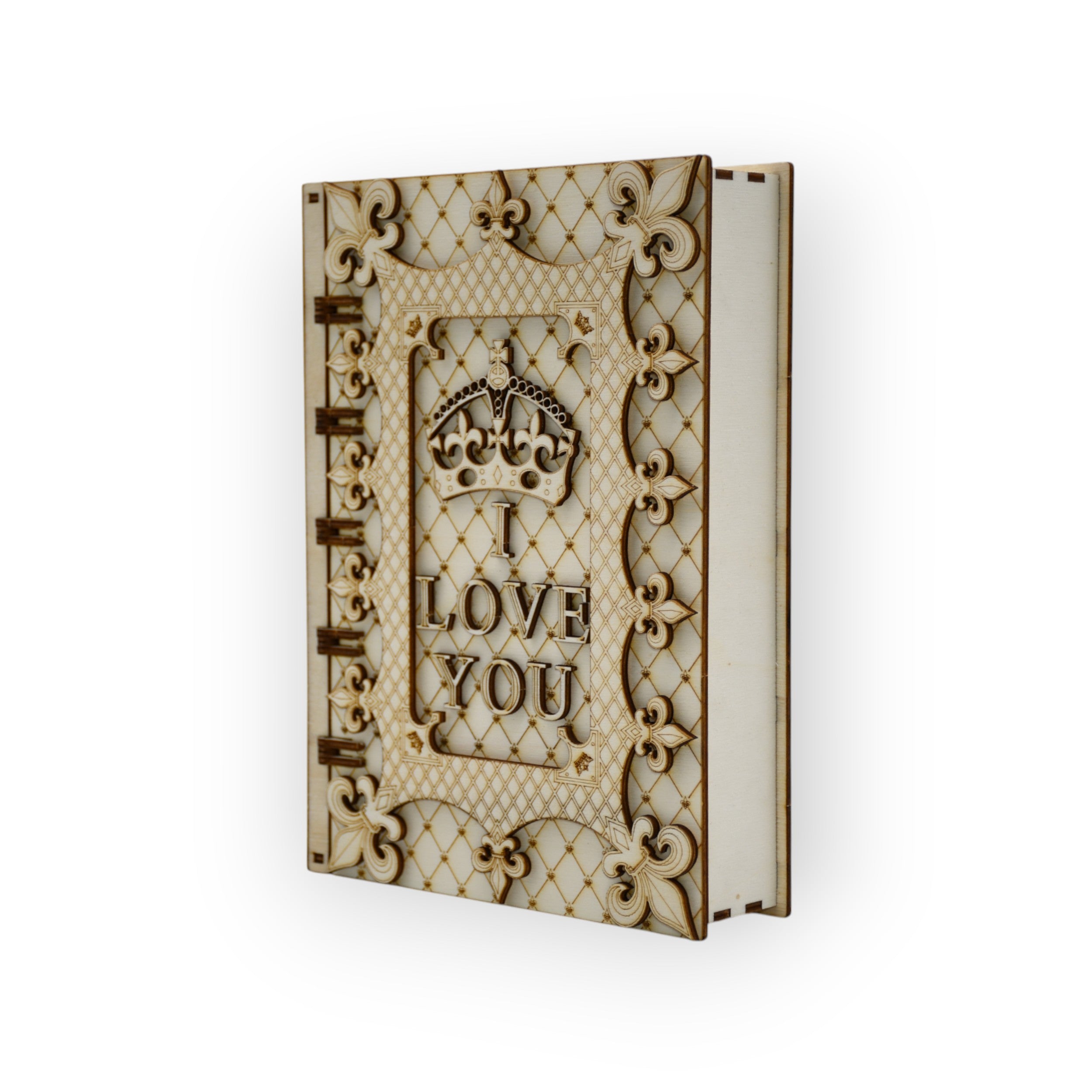 Cutie cadou „I LOVE YOU” din lemn