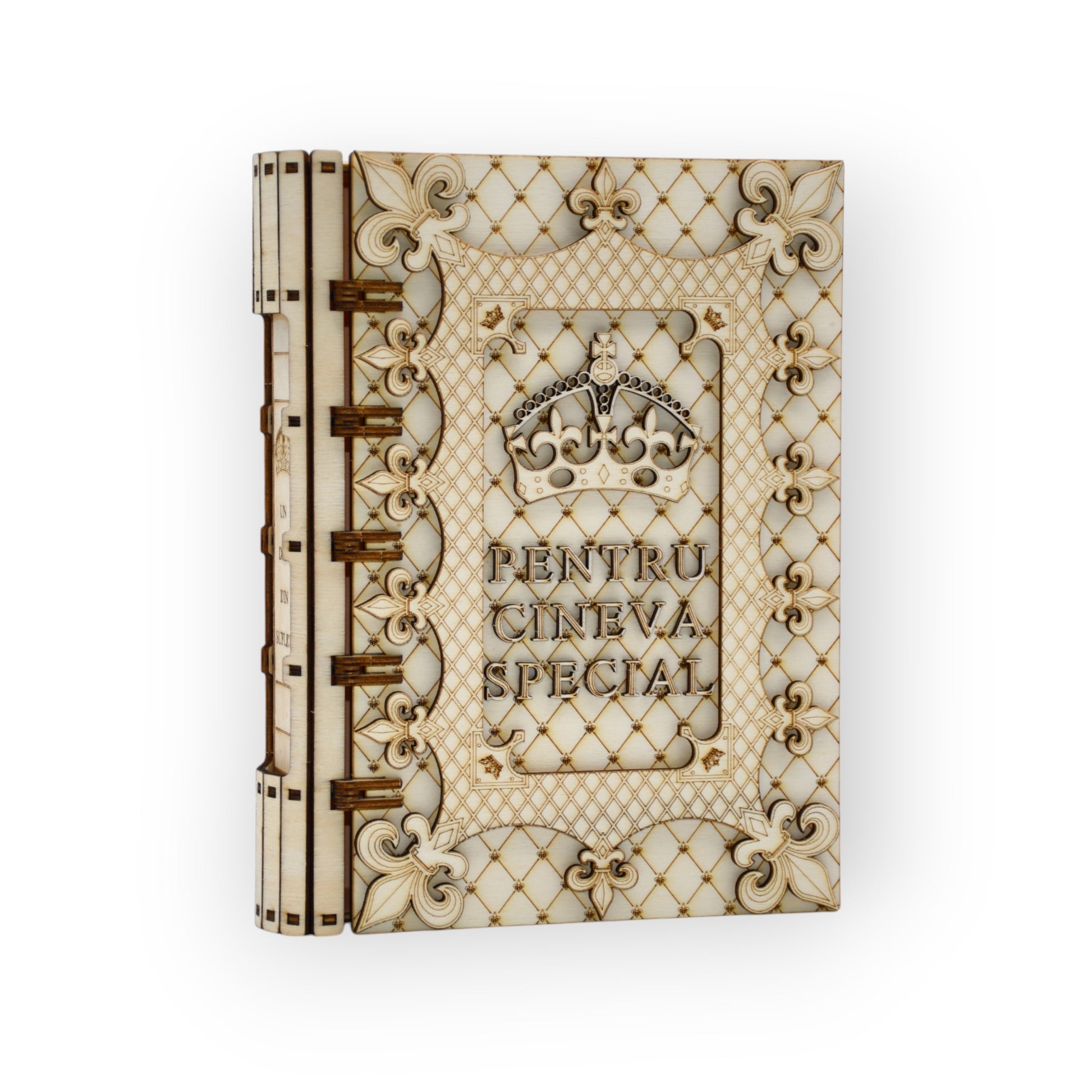 cutie tip carte personalizată pentru cadou special – unghi ușor lateral

