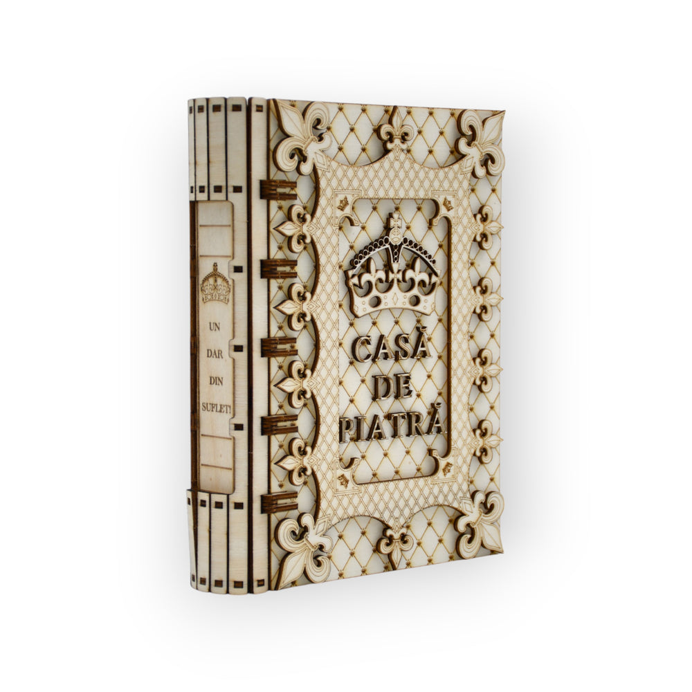 cutie carte casa de piatra design regal handmade