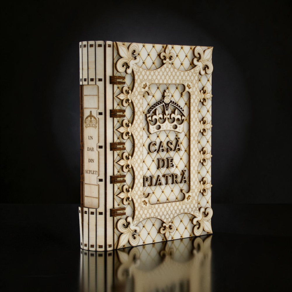 cutie carte casa de piatra design regal handmade