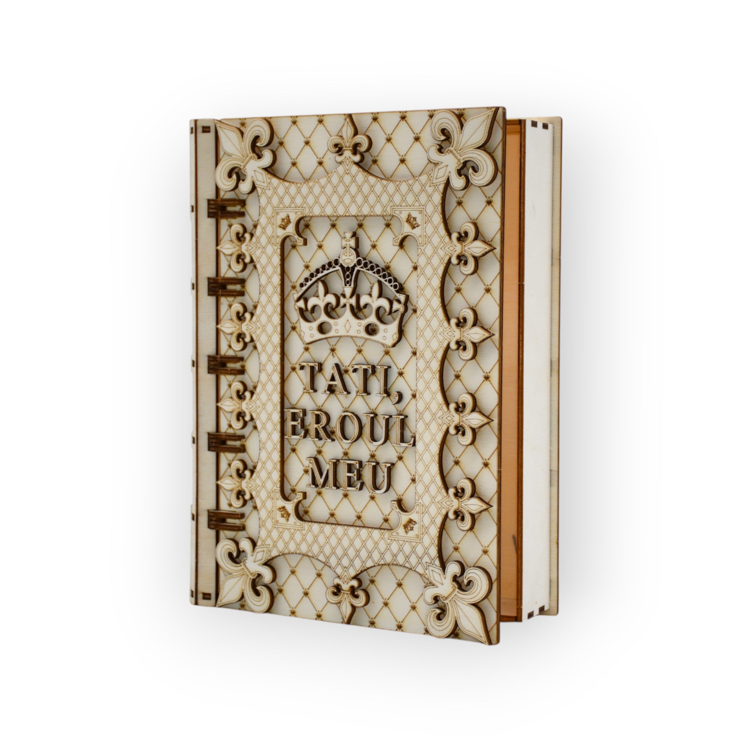 Cutie decorativă elegantă „Tati, Eroul Meu” – vedere 3/4