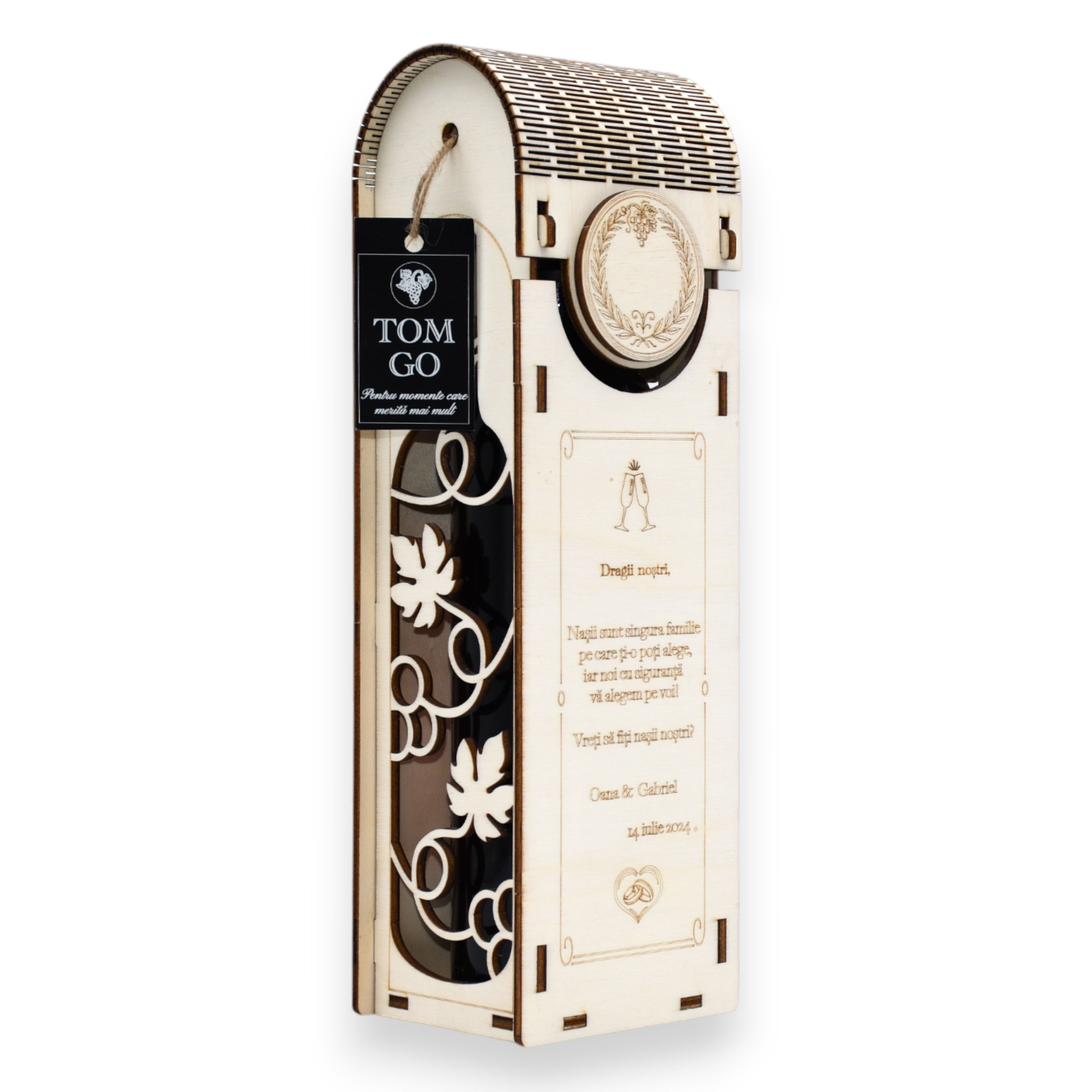 Cutie vin propunere nași “Nașii sunt singura familie pe care ți-o poți alege”