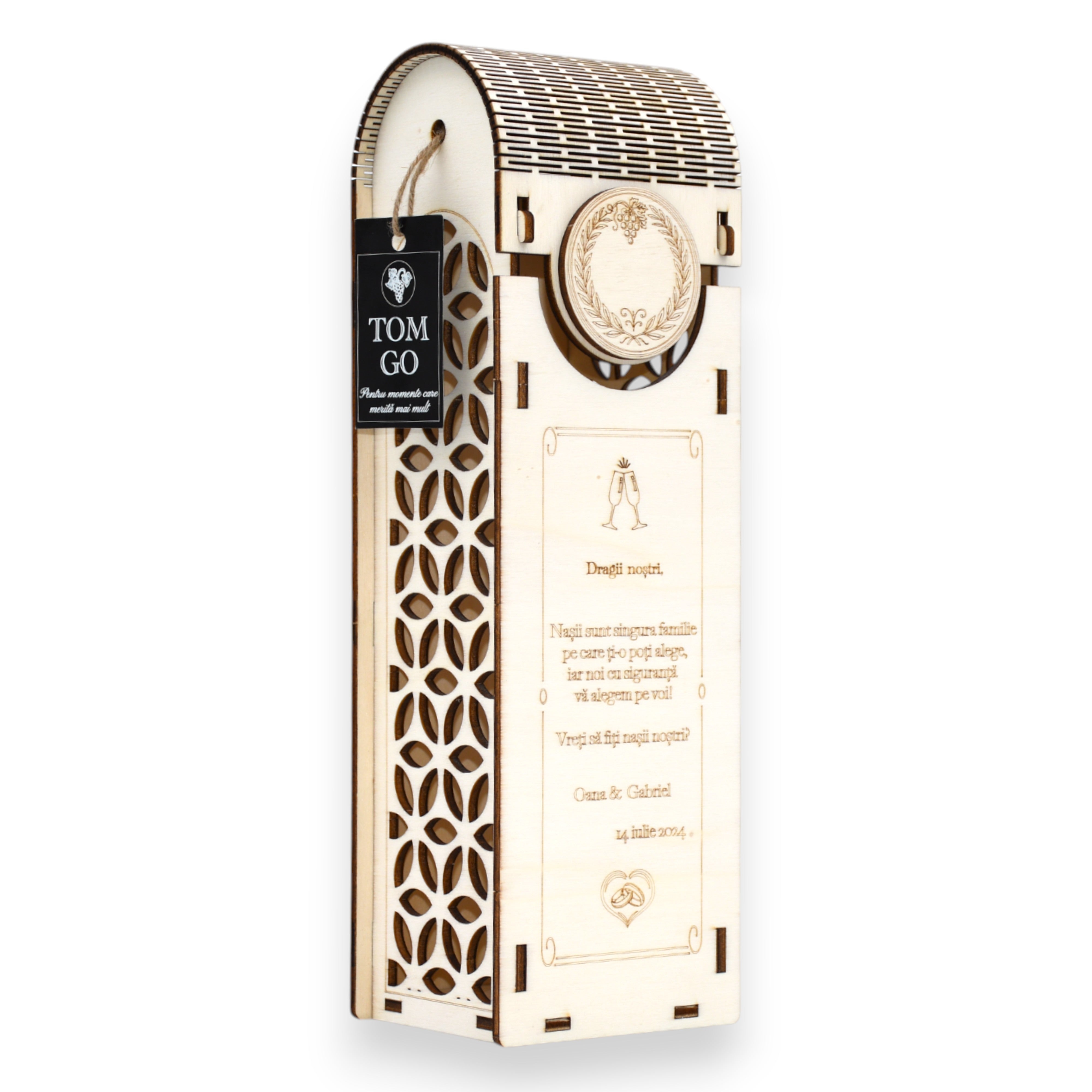 Cutie vin propunere nași “Nașii sunt singura familie pe care ți-o poți alege”