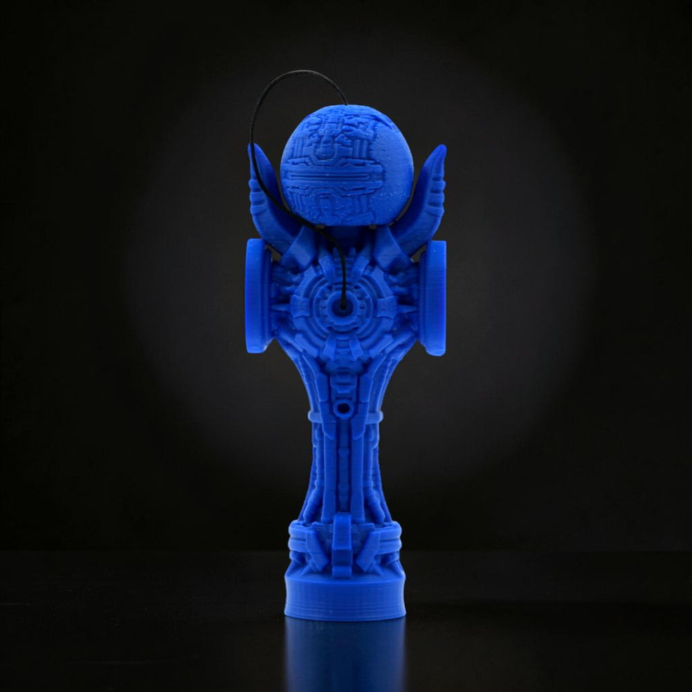 Skill toy Geeker TOM Angel de la Tom GO, albastru, printat 3D din PLA+, cu design futurist și cupe laterale.