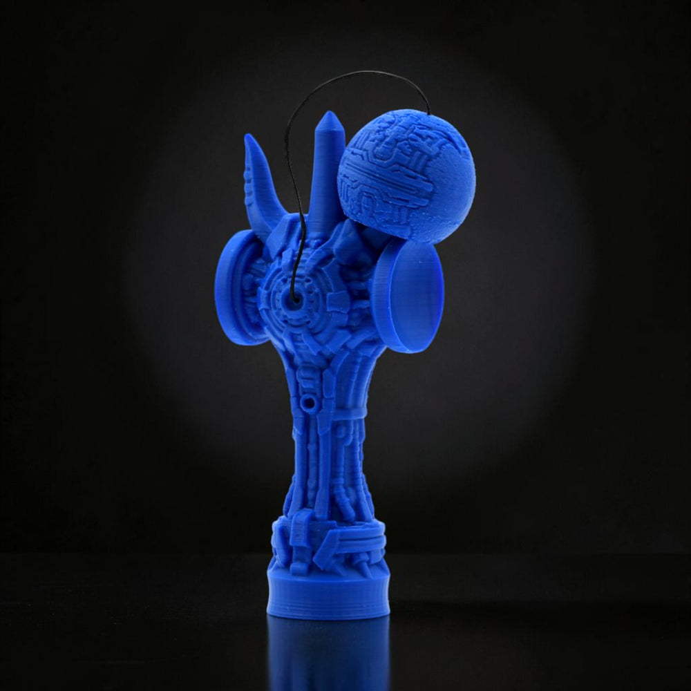 Skill toy Tom GO Geeker TOM Angel albastru, imprimat 3D din PLA+, cu design futurist și cupe laterale suplimentare.