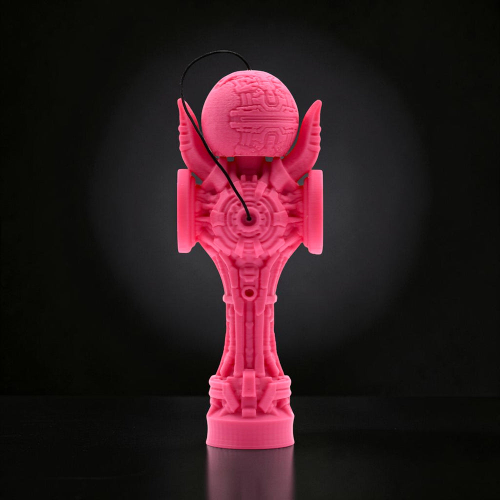 Skill toy roz Tom GO Geeker TOM Angel din PLA+ cu design futurist, printat 3D, cu cupe laterale pentru trick-uri.