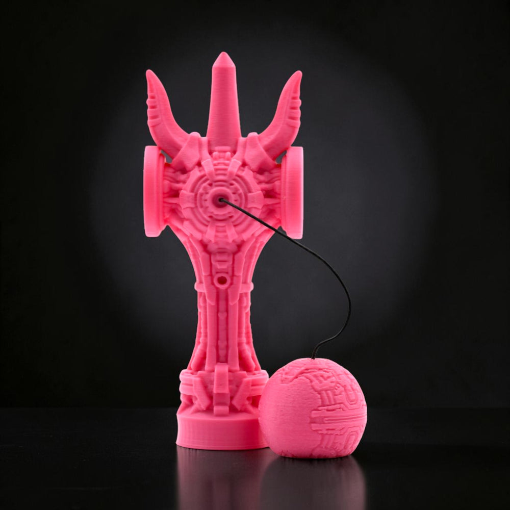 Skill toy Geeker TOM Angel de la Tom GO, roz, imprimat 3D din PLA+, cu design futurist și cupe laterale suplimentare.