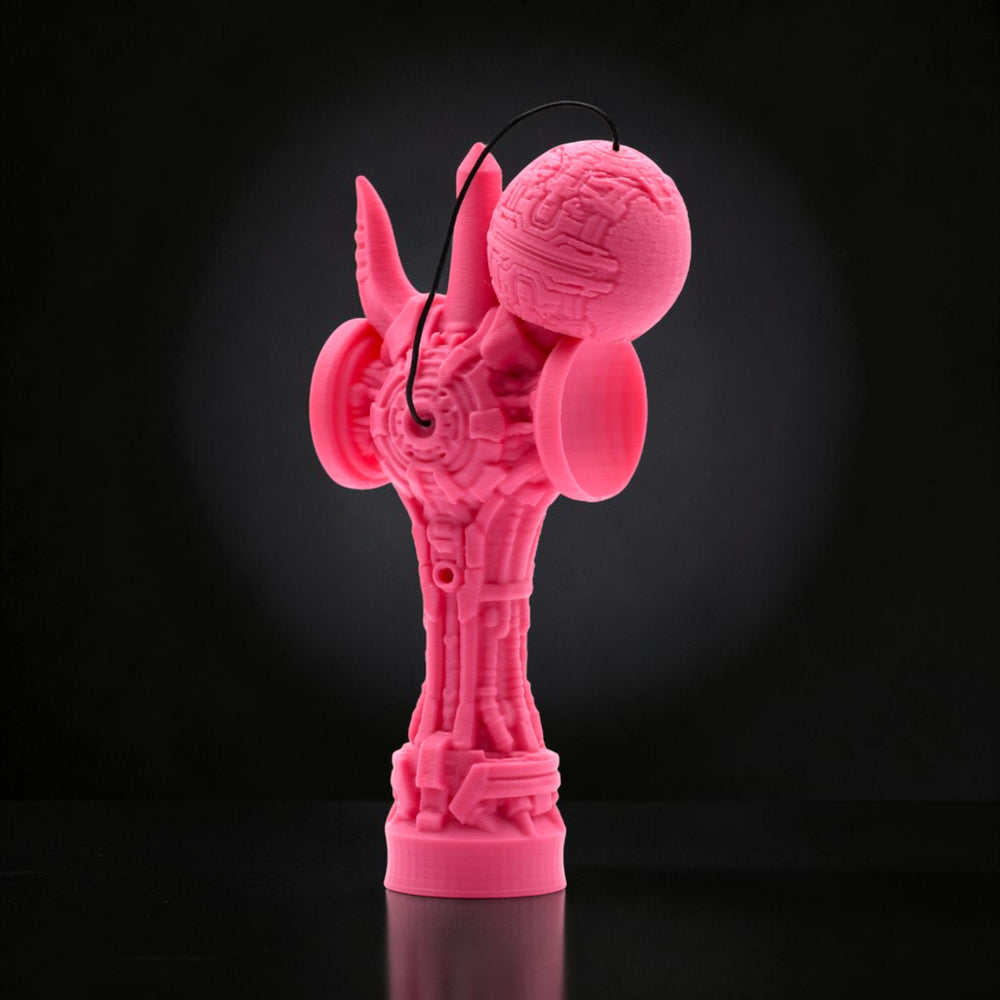 Skill toy roz Tom GO Geeker TOM Angel din PLA+ cu design futurist, printat 3D, cu cupe laterale pentru trick-uri.