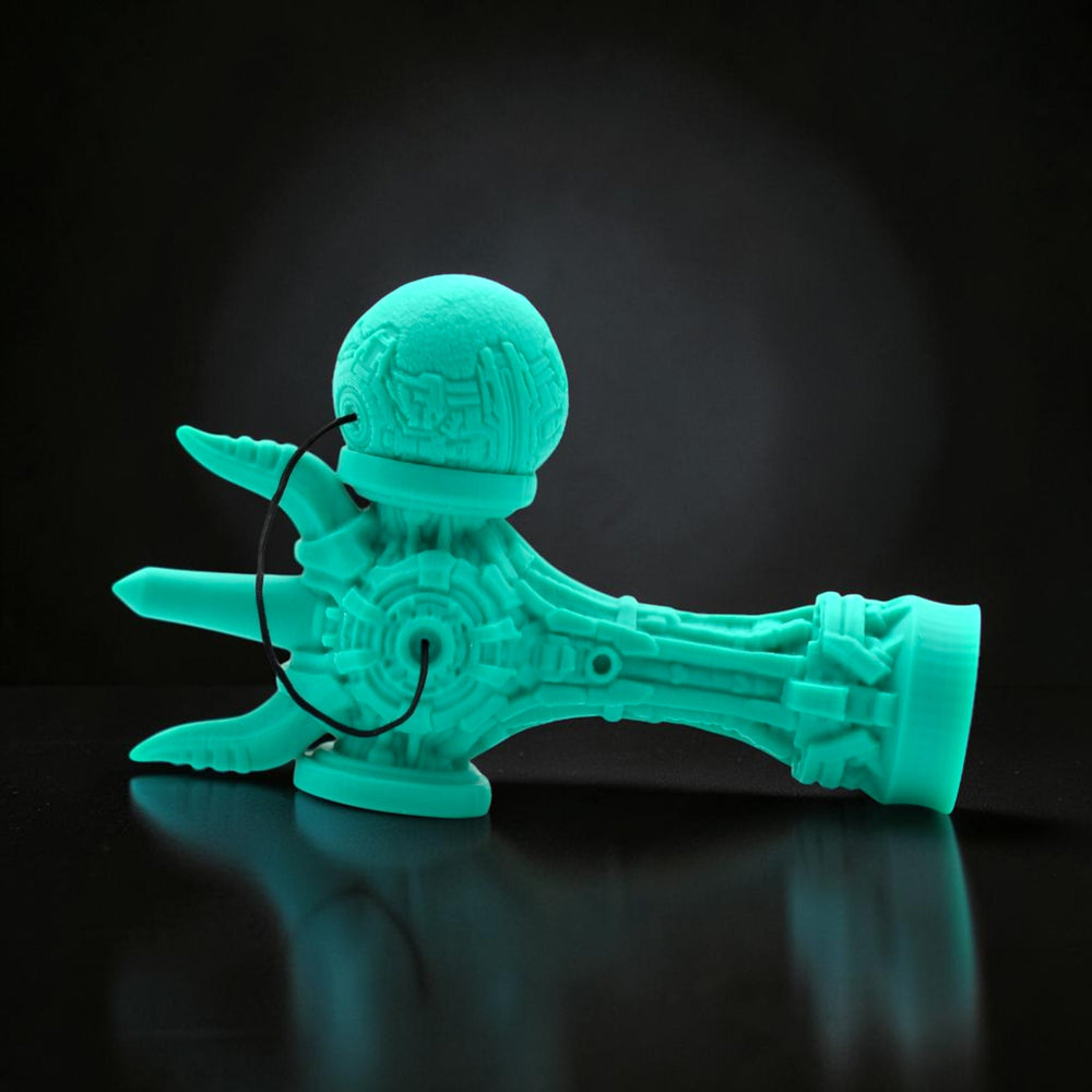 Skill toy Geeker TOM Angel de la Tom GO, verde menta, imprimat 3D din PLA+, cu design futurist și cupe laterale.